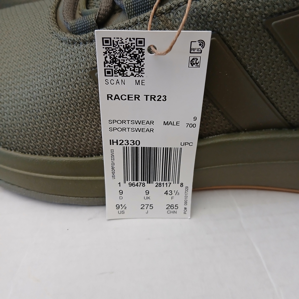 Adidas Men's Khaki Racer TR23 Sneakers Size 9.5 New $80 - Picture 9 of 10